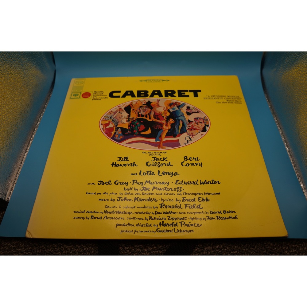 Cabaret Original Broadway Cast Vinyl LP Columbia Masterworks PS 3040 Stereo